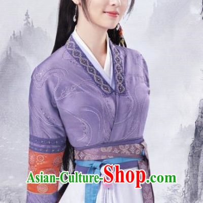 Chinese Ancient Swordswoman Garment Costumes Traditional Wu Xia Series Lively Girl Hanfu Clothing Word Of Honor Gu Xiang Dresses