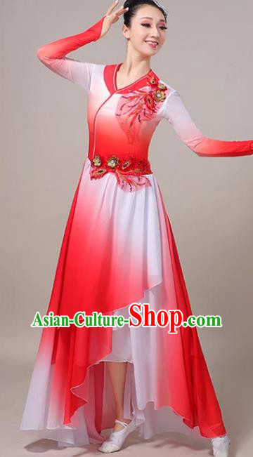 Professional Modern Dance Red Dress Chinese Classical Dance Clothing Opening Dance Garment Professional Modern Dance Red Dress Chinese Classical Dance Clothing Opening Dance Garment