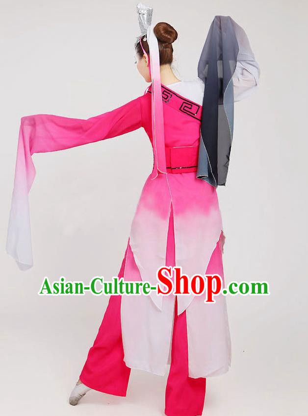 China Classical Dance Clothing Water Sleeve Mengenta Dance Costume Umbrella Dance Dress Outfits China Classical Dance Clothing Water Sleeve Mengenta Dance Costume Umbrella Dance Dress Outfits