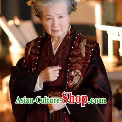 Chinese Traditional Court Dress Garments Romance Series Rebirth For You Replica Costumes Ancient Empress Dowager Clothing