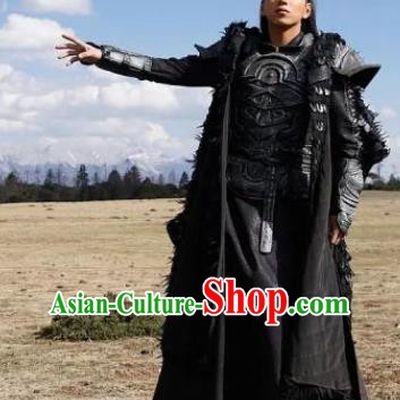 Chinese Traditional Young Hero Armor Garments TV Series The Wolf Chu Youwen Replica Costumes Ancient General Clothing