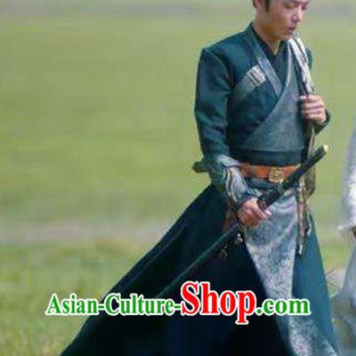 Chinese Traditional Young General Garments TV Series The Wolf Ji Chong Replica Costumes Ancient Swordsman Clothing