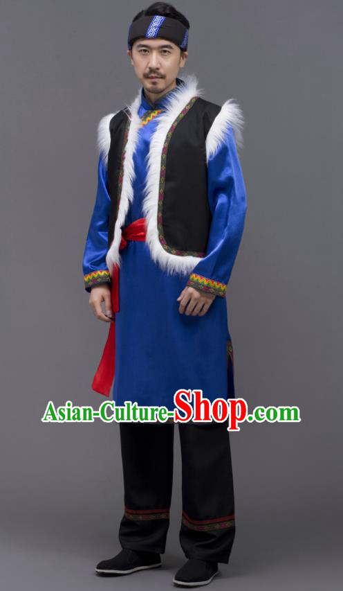 Chinese Yi Nationality Male Outfits Ethnic Costumes Yunnan Minority Folk Dance Clothing Chinese Yi Nationality Male Outfits Ethnic Costumes Yunnan Minority Folk Dance Clothing