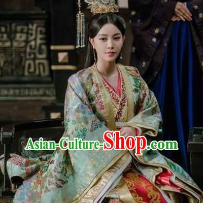 Chinese Wuxia TV Series The Wolf Jing Chuchu Costumes Ancient Princess Consort Clothing Traditional Court Lady Hanfu Dress Garments