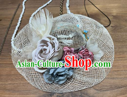 Handmade Flowers Headwear Children Performance Headdress Handmade Straw Hat Handmade Flowers Headwear Children Performance Headdress Handmade Straw Hat