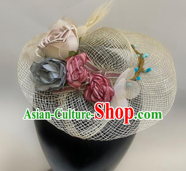 Handmade Flowers Headwear Children Performance Headdress Handmade Straw Hat Handmade Flowers Headwear Children Performance Headdress Handmade Straw Hat