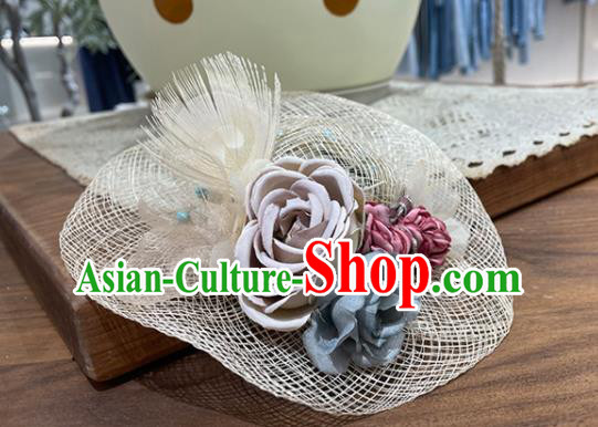 Handmade Flowers Headwear Children Performance Headdress Handmade Straw Hat Handmade Flowers Headwear Children Performance Headdress Handmade Straw Hat