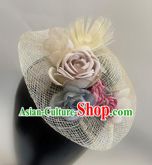 Handmade Flowers Headwear Children Performance Headdress Handmade Straw Hat Handmade Flowers Headwear Children Performance Headdress Handmade Straw Hat