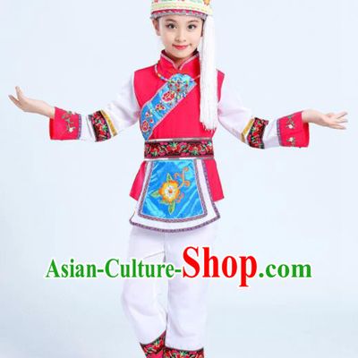 Chinese Bai Minority Folk Dance Clothing Yunnan Nationality Girl White Outfits Ethnic Festival Performance Costumes