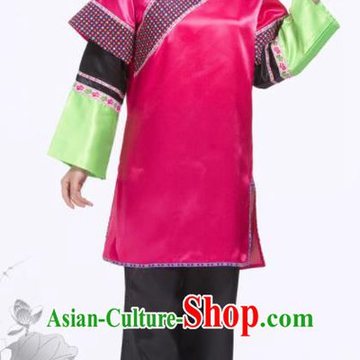 Chinese Ancient Landlord Shiva Clothing Lantern Festival Yangko Performance Outfits Folk Dance Costumes