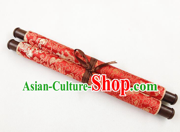 Chinese Meters Long Classical Wedding Guest Signatures Cloth Scroll Chinese Meters Long Classical Wedding Guest Signatures Cloth Scroll