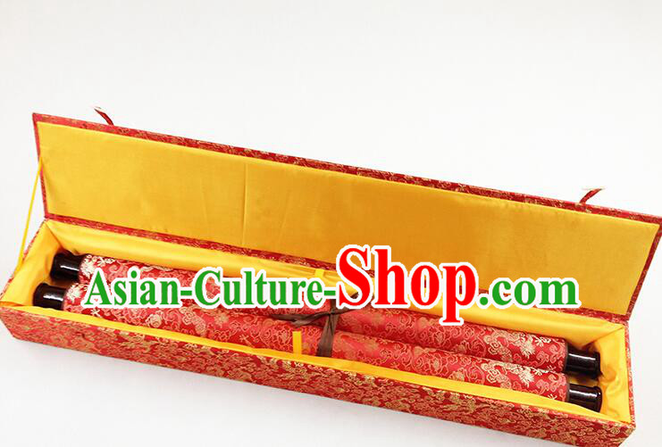 Chinese Meters Long Classical Wedding Guest Signatures Cloth Scroll Chinese Meters Long Classical Wedding Guest Signatures Cloth Scroll