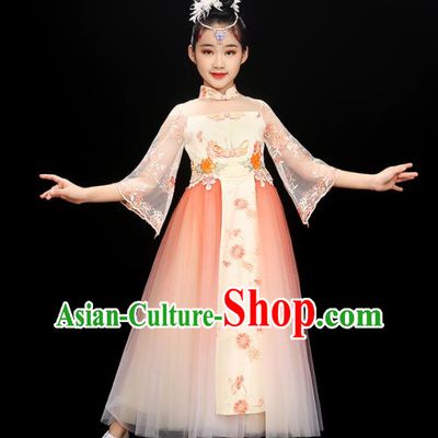 Chinese Classical Dance Dress Traditional Ru Qun Children Dance Clothing Fairy Dance Garment Costume