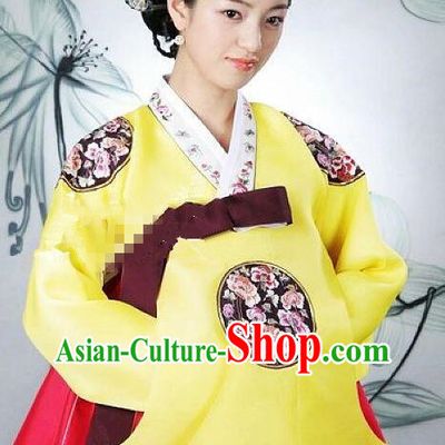 Korean Traditional Costumes Court Garment Empress Hanbok Complete Set
