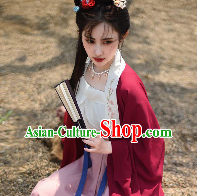 Chinese Song Dynasty Young Lady Costumes Traditional Hanfu Clothing Ancient Noble Woman Dress Outfits Chinese Song Dynasty Young Lady Costumes Traditional Hanfu Clothing Ancient Noble Woman Dress Outfits