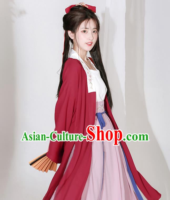 Chinese Song Dynasty Young Lady Costumes Traditional Hanfu Clothing Ancient Noble Woman Dress Outfits Chinese Song Dynasty Young Lady Costumes Traditional Hanfu Clothing Ancient Noble Woman Dress Outfits