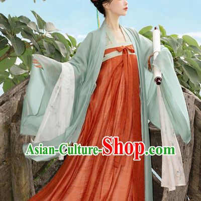 Chinese Traditional Hanfu Dress Tang Dynasty Princess Garment Costumes Ancient Noble Woman Clothing