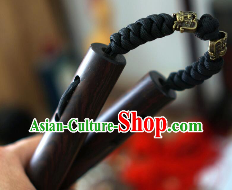 Handmade Kung Fu Nunchaka Top Ebony Nunchakus Chinese Martial Arts Nunchaku Handmade Kung Fu Nunchaka Top Ebony Nunchakus Chinese Martial Arts Nunchaku