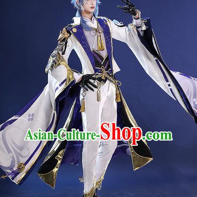 Top Genshin Impact Cosplay Costumes Kamisato Ayato Garments Cos Shogunate Young Lord Outfits