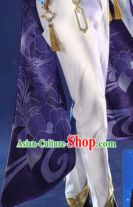 Top Genshin Impact Cosplay Costumes Kamisato Ayato Garments Cos Shogunate Young Lord Outfits Top Genshin Impact Cosplay Costumes Kamisato Ayato Garments Cos Shogunate Young Lord Outfits