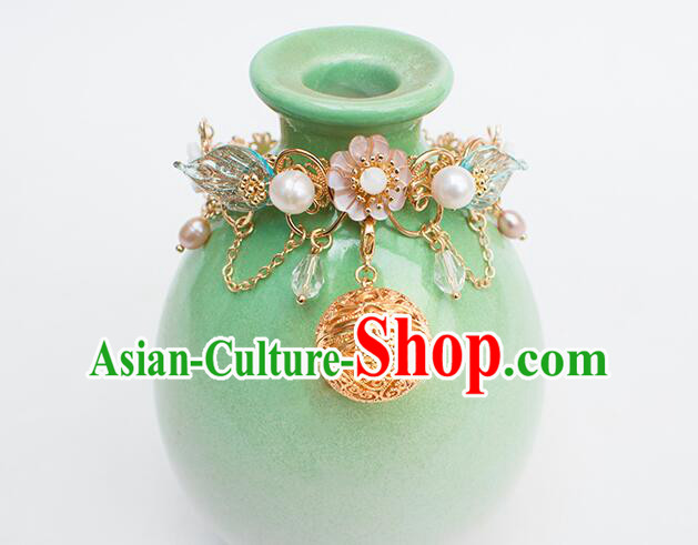 Chinese Traditional Golden Sachet Jewelry Ancient Princess Bracelet Handmade Hanfu Fairy Bangle Chinese Traditional Golden Sachet Jewelry Ancient Princess Bracelet Handmade Hanfu Fairy Bangle