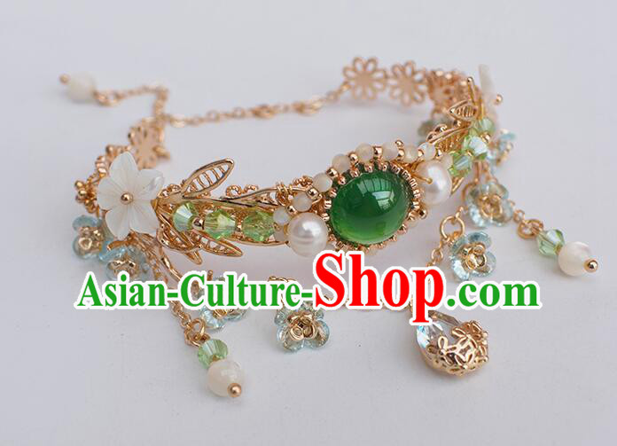 Chinese Handmade Hanfu Bangle Traditional Crystal Jewelry Ancient Princess Bracelet Chinese Handmade Hanfu Bangle Traditional Crystal Jewelry Ancient Princess Bracelet