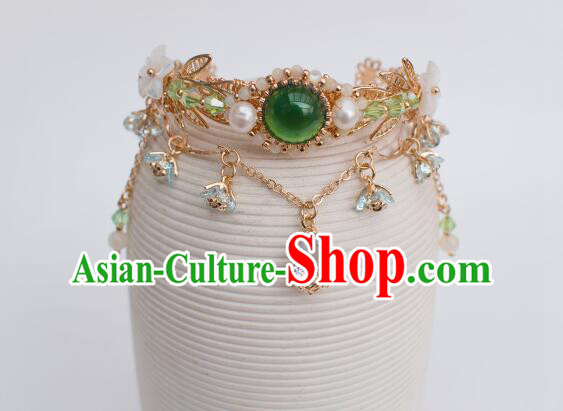 Chinese Handmade Hanfu Bangle Traditional Crystal Jewelry Ancient Princess Bracelet Chinese Handmade Hanfu Bangle Traditional Crystal Jewelry Ancient Princess Bracelet