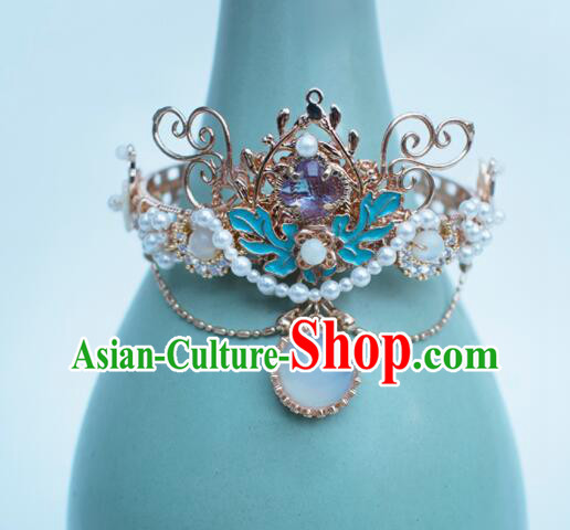 Chinese Ancient Princess Cloisonne Bracelet Handmade Hanfu Bangle Traditional Amethyst Jewelry Chinese Ancient Princess Cloisonne Bracelet Handmade Hanfu Bangle Traditional Amethyst Jewelry