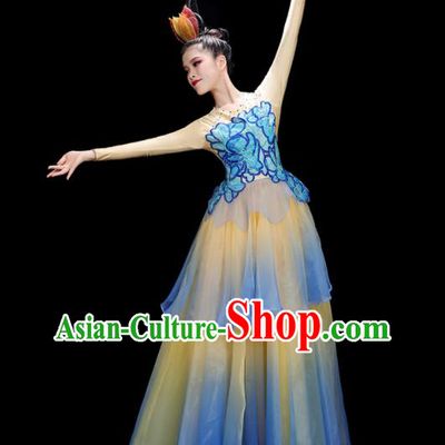 China Opening Dance Dress Flower Dance Costume Stage Performance Garments Modern Dance Clothing