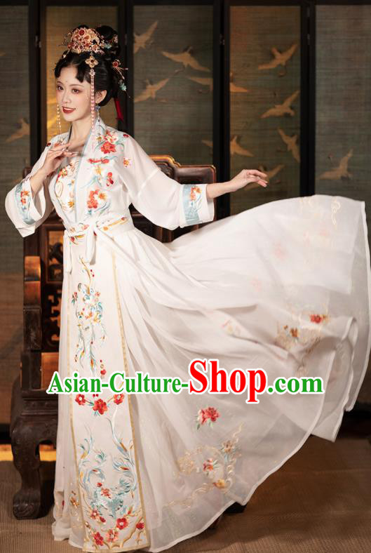 Chinese Ancient Royal Princess Hanfu Clothing Song Dynasty Historical Costumes Complete Set Chinese Ancient Royal Princess Hanfu Clothing Song Dynasty Historical Costumes Complete Set