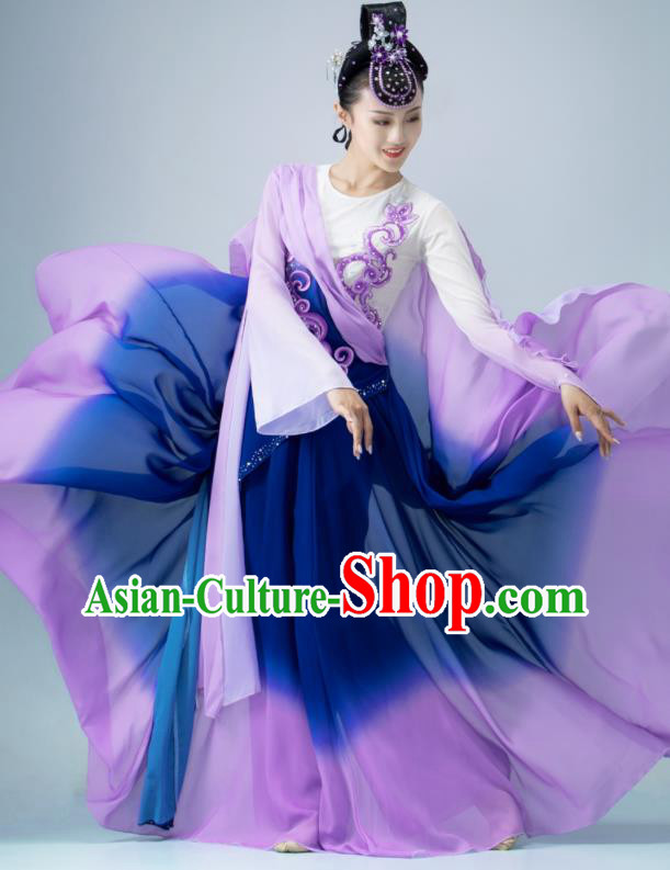 Chinese Classical Dance Costume Han Tang Dance Purple Dress Dance Competition Clothing Chinese Classical Dance Costume Han Tang Dance Purple Dress Dance Competition Clothing