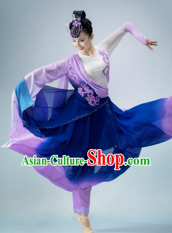Chinese Classical Dance Costume Han Tang Dance Purple Dress Dance Competition Clothing Chinese Classical Dance Costume Han Tang Dance Purple Dress Dance Competition Clothing