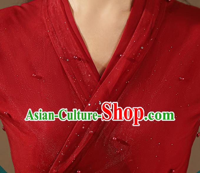 Chinese Ancient Goddess Costumes Traditional Red Hanfu Dress Jin Dynasty Princess Clothing Chinese Ancient Goddess Costumes Traditional Red Hanfu Dress Jin Dynasty Princess Clothing