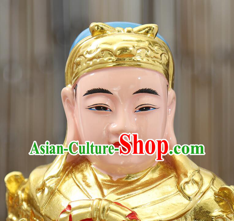 inches Resin Sculptures Handmade Zhou Cang and Guan Ping Statues inches Resin Sculptures Handmade Zhou Cang and Guan Ping Statues
