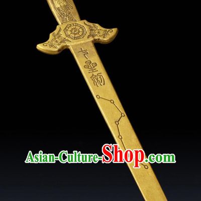 Traditional Taoism 7 Dipper Star Dagger Handmade Brass Sword