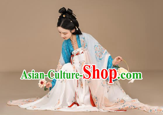 Chinese Ancient Palace Lady Hanfu Dress Traditional Historical Costumes Tang Dynasty Princess Clothing Chinese Ancient Palace Lady Hanfu Dress Traditional Historical Costumes Tang Dynasty Princess Clothing