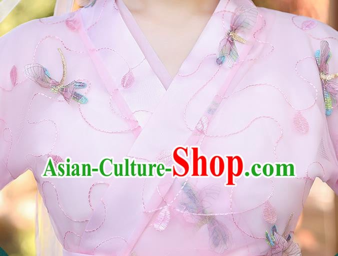 Chinese Traditional Garment Costume Ancient Fairy Pink Dress Clothing Chinese Traditional Garment Costume Ancient Fairy Pink Dress Clothing