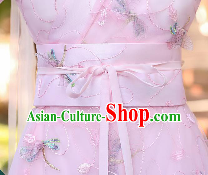 Chinese Traditional Garment Costume Ancient Fairy Pink Dress Clothing Chinese Traditional Garment Costume Ancient Fairy Pink Dress Clothing