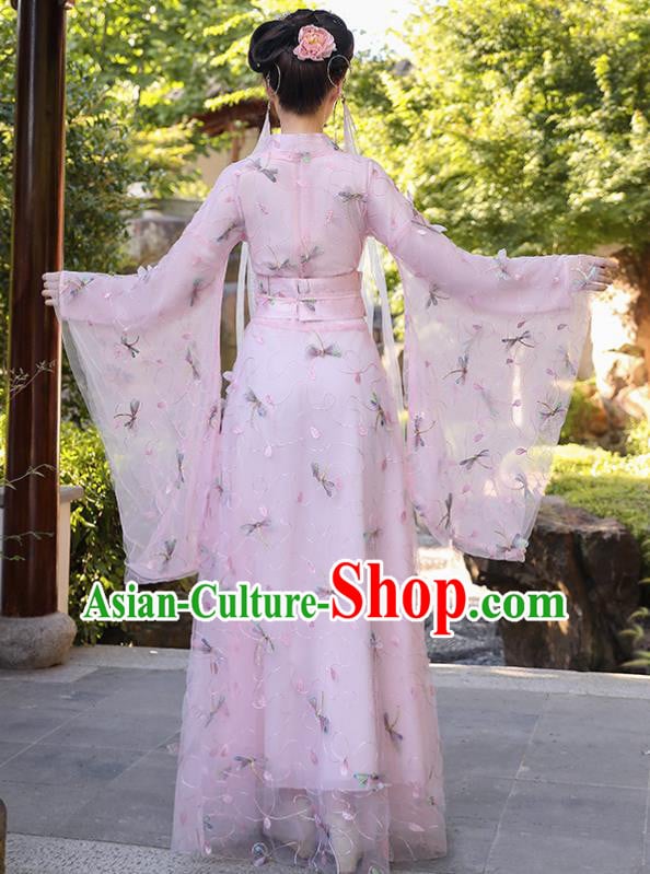 Chinese Traditional Garment Costume Ancient Fairy Pink Dress Clothing Chinese Traditional Garment Costume Ancient Fairy Pink Dress Clothing