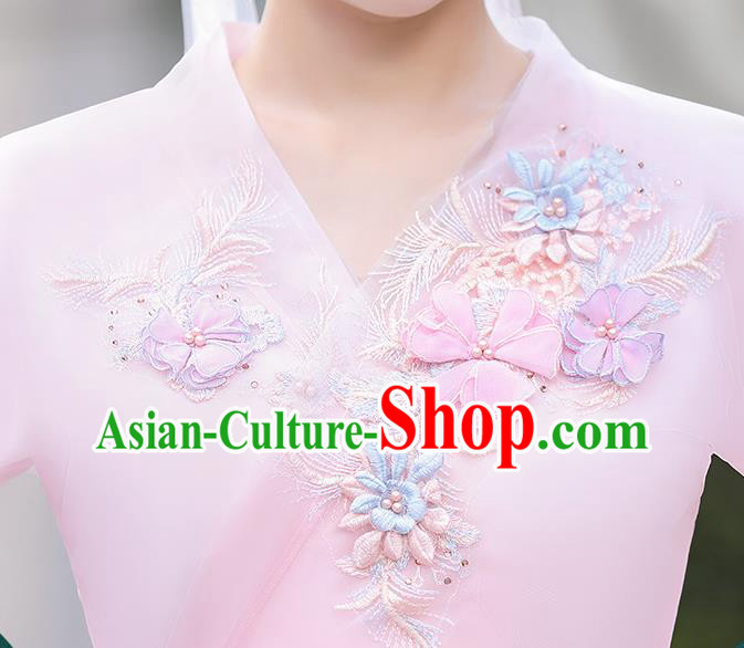 Chinese Ancient Fairy Pink Dress Clothing Traditional Garment Costume Chinese Ancient Fairy Pink Dress Clothing Traditional Garment Costume