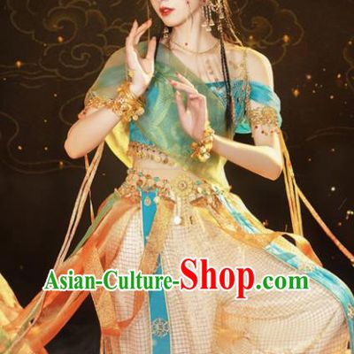 Chinese Ancient Dance Dress Ethnic Princess Costumes Traditional Hanfu Clothing