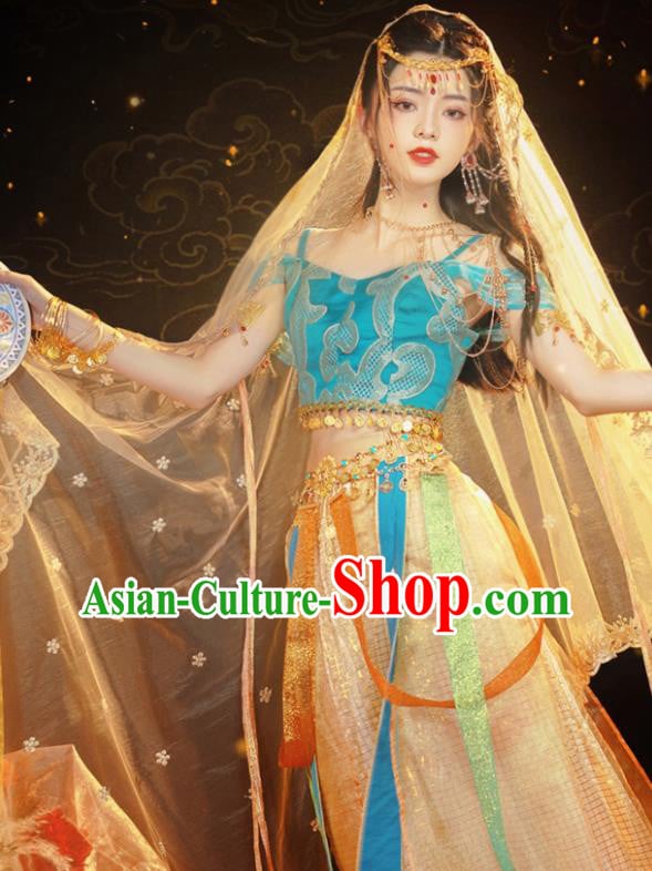 Chinese Ancient Dance Dress Ethnic Princess Costumes Traditional Hanfu Clothing