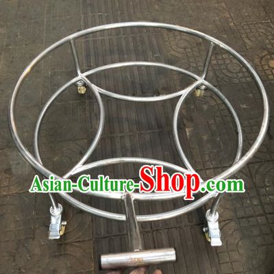Top Stainless Steel Professional 24 inches Lion Dance Drum Cart