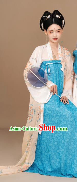Chinese Tang Dynasty Garment Costume Traditional Embroidered Hanfu Dress Ancient Palace Lady Clothing Chinese Tang Dynasty Garment Costume Traditional Embroidered Hanfu Dress Ancient Palace Lady Clothing