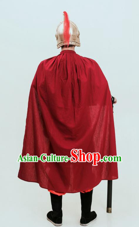 Chinese Ancient General Armor Tang Dynasty Soldier Traditional Golden Armour Set Chinese Ancient General Armor Tang Dynasty Soldier Traditional Golden Armour Set