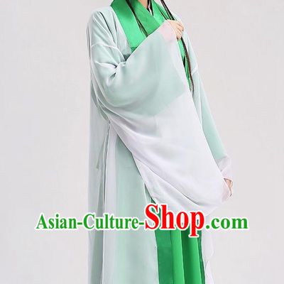 Chinese The Legend of White Snake Xiao Qing Garment Costume Ancient Fairy Green Dress Traditional Young Beauty Clothing