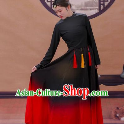 Chinese Classical Dance Clothing Mang Zhong Dance Dress Women Group Performance Garment Costume