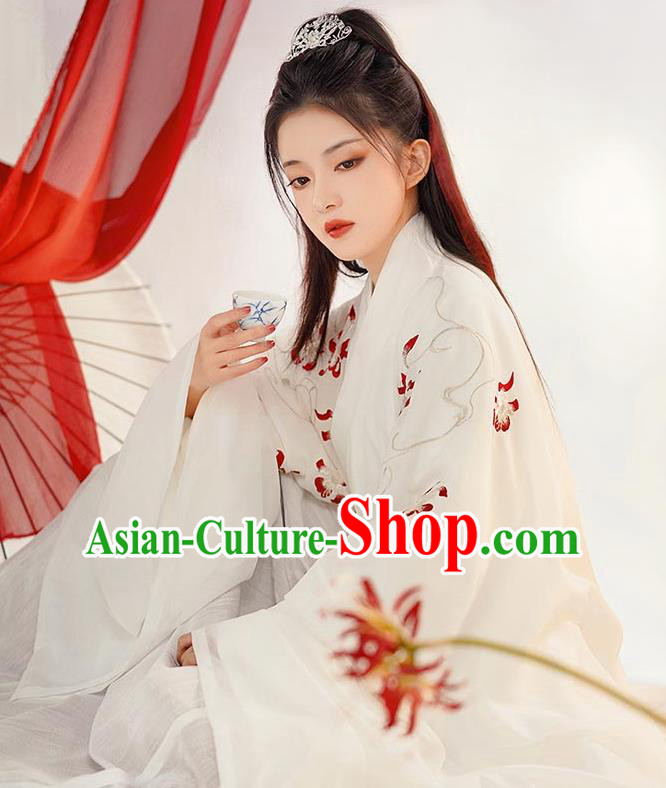 Chinese Ancient Prince White Clothing Song Dynasty Scholar Costumes Traditional Hanfu Garments Chinese Ancient Prince White Clothing Song Dynasty Scholar Costumes Traditional Hanfu Garments