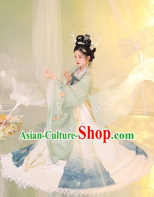 Chinese Tang Dynasty Noble Lady Costumes Traditional Embroidered Hanfu Dress Ancient Princess Clothing Chinese Tang Dynasty Noble Lady Costumes Traditional Embroidered Hanfu Dress Ancient Princess Clothing