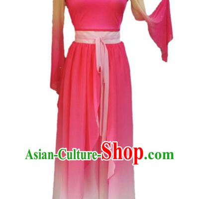 Chinese Beauty Dance Garment Costumes Classical Dance Clothing Women Stage Performance Pink Dress